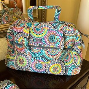 Vera Bradley Multicolor Mosaic Weekend Travel Bag